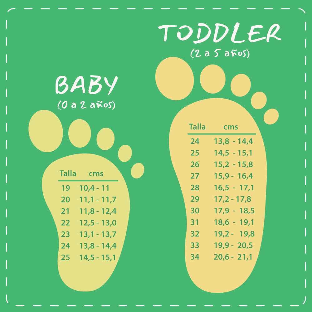 Años Que Numero De Pie Tiene Un Bebe Sandalias Niña Bebe Sandalias